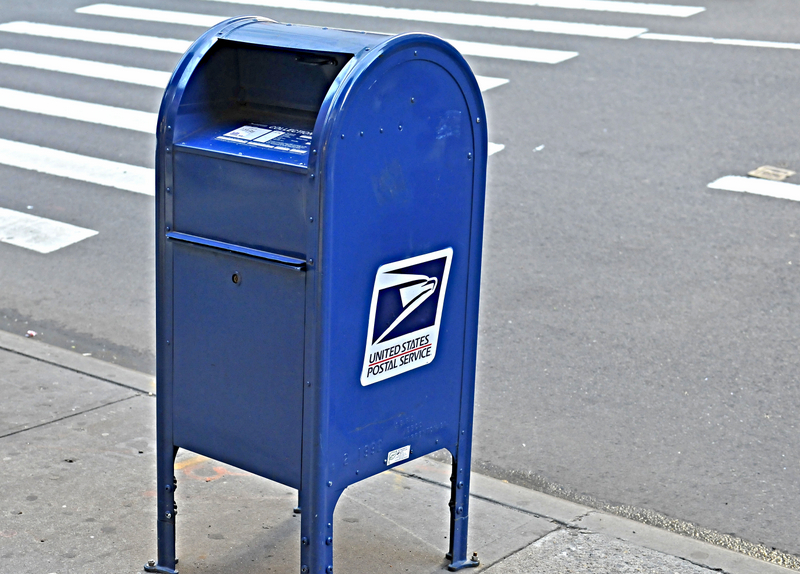 blue mailbox