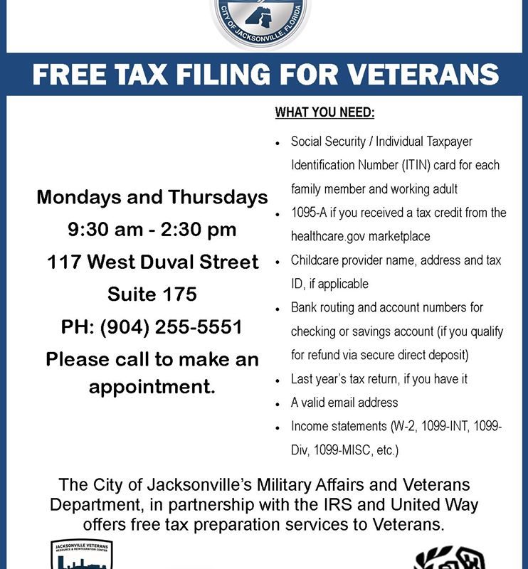 Free Tax help for Veterans Jax Examiner