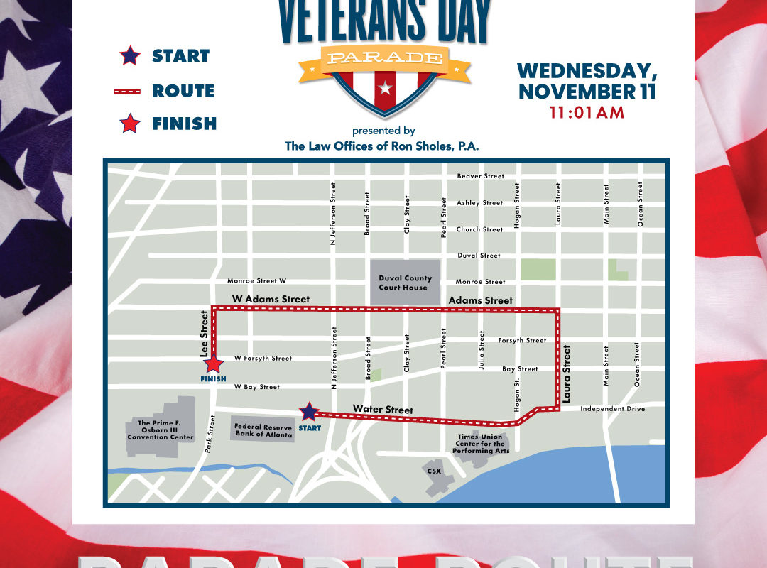 New route for 2020 Veterans Day Parade Jax Examiner